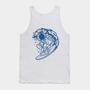 Astronaut Surfing Tank Top